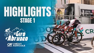 Il Giro dAbruzzo 2024  Stage 1 Highlights [upl. by Kilian]