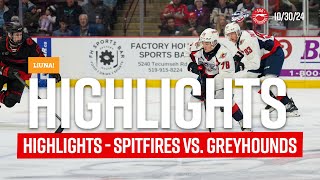 Highlights presented by LiUNA Spitfires vs Greyhounds 103024 [upl. by Yalhsa484]