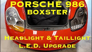 Porsche 986 Boxster LED Headlights amp LED Taillights [upl. by Aileen]