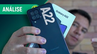 GALAXY A22 tem QUASE TUDO para ser um CELULAR BOM e BARATO  Análise  Review [upl. by Berta]