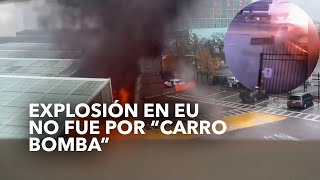 Se incendia carro en cruce fronterizo EUCanadá [upl. by Coleen]