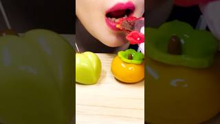 ASMR 쫜득 화과자🍓🍊🍏 LIPS MUKBANG 입술 먹방 eating sounds [upl. by Uziel]