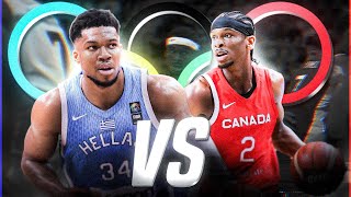 JUEGOS OLÍMPICOS PARÍS 2024 ¡EN VIVO  BÁSQUET GRECIA vs CANADÁ 🏀 [upl. by Sarena282]