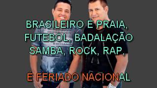 Bruno amp Marrone Feriado Nacional Karaoke karaoke version  Visite o site wwwtvkaraokecombr [upl. by Ettevol71]