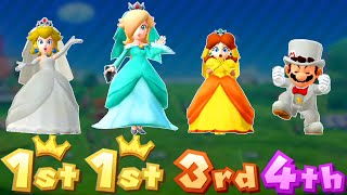 Mario Party 10 Minigames  Peach Vs Rosalina Vs Daisy Vs Mario Master COM [upl. by Licha]