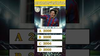 When Did Messi First Wear the Iconic No10 Jersey for Barcelona [upl. by Ailadi]