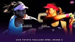 Garbiñe Muguruza vsMona Barthel  Toyota Thailand Open Second Round  WTA Highlights [upl. by Abshier117]