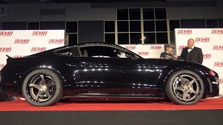 Brad DeBurtis 750 HP Supercharged 2018 Mustang at the SEMA 2017 Reveal [upl. by Conal]