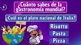 ¿Cuánto sabes de la gastronomía mundial [upl. by Gerkman524]