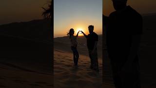 Sahara desert sunset view love ❤️ kritikamalik love sahara armaanmalik [upl. by Mendive275]