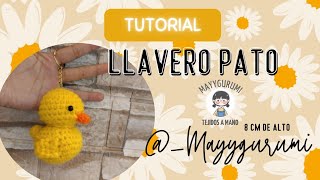 Llavero pato tejido a crochet con descripción [upl. by Asetal269]