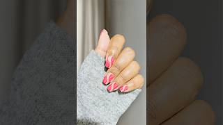 Easy amp Chic Pink Swirls Nail Art 🩷✨🎀 youtubeshorts nailart easynails swirlnails [upl. by Eitsirk]