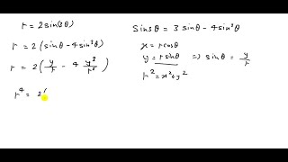 Converting a Polar Equation to Rectangular Form In Exercises 91116 convert the polar equation to … [upl. by Idette252]