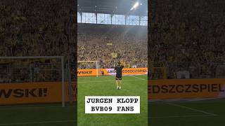 Jurgen Klopp  Signature Move with Borussia Dortmund fans💛 football shorts klopp bvb liverpool [upl. by Worthington]