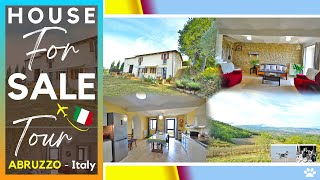 Fantastic Country Home for Sale in Abruzzo ITALY  Move in Ready Home for Sale with View Hill amp Land [upl. by Llerdna]