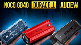 Which Car Jump Starter Is Best Lets find out NOCO GB40 vs Duracell vs Audew [upl. by Zuliram525]