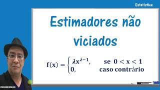 Estatística Estimadores não viciados  Não tendenciosos  Professor Joselias [upl. by Arihsaj373]