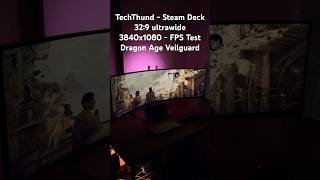 Steam Deck Dragon Age Veilguard 329 ultrawide FPS Test gaming steamdeck dragonageveilguard [upl. by Casie]