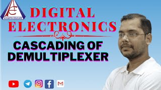 CASCADING OF DEMULTIPLEXER DIGITAL ELECTRONICS 56 [upl. by Mychael]