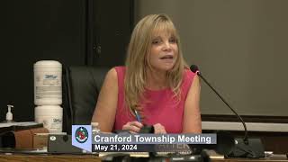 Cranford Town Meeting May 21 2024 Administrator Patterson Opening Comments [upl. by Remmer560]