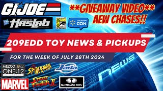 BREAKING ACTION FIGURE SDCC NEWS PICKUPS JULY 28th GIVEAWAY GI JOE MEZCO HASLAB JADA WWF MARVEL [upl. by Ardied385]