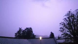 Blitzlichtgewitter mit heftigem Donner am 120923 [upl. by Tamberg]