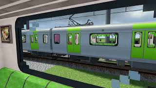 Minecraft immersive railroading mod E235 Japanese EMU addon showcase [upl. by Kciregor]