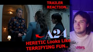 BRUTAL Fun A24s HERETIC Trailer 3 REACTION [upl. by Yerdna860]