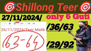 27112024Shillong Teer making FR 4 buti medicine Shillong Teer FR result Shillong Teer result [upl. by Alfy]