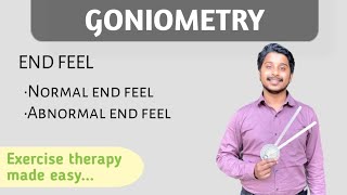 Goniometry part2  End feel  Exercise Therapy  physiotherapy [upl. by Kirwin]