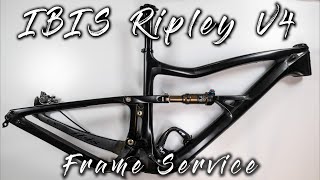 IBIS Ripley V4 or Ripmo Frame Bushings and Linkage Replacement service for Beginners [upl. by Candyce462]