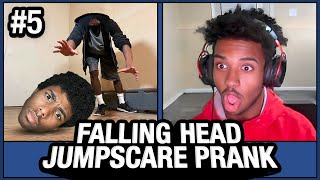 Falling Head JUMPSCARE PRANK on Omegle 5 [upl. by Noland371]