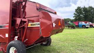 Agco Hesston 956 Baler Selling on BigIron [upl. by Ennahgem860]