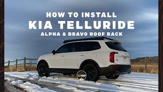 Installing an upTOP Overland roof rack on a Kia Telluride [upl. by Hughmanick]