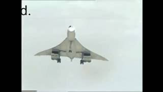 First Concorde to land at Leeds in a high crosswind [upl. by Ytsirt]