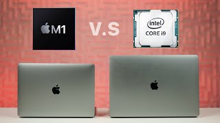 Macbook Air Apple M1 vs Macbook Pro 16quot Intel i9 [upl. by Maiga984]