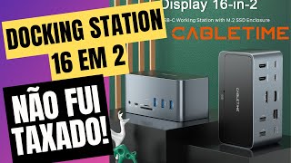 O MELHOR Docking Station CABLETIME 16 em 2  Cabo HDMI  Hub Usb 6 em 1 cabletimetech [upl. by Leay]