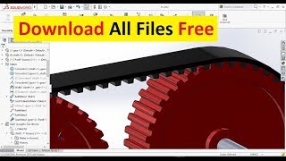 SolidWorks Tutorial Timing Belt Design and Assembly [upl. by Arihppas]