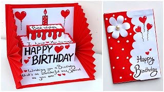 DIY  Happy Birthday Greeting card idea for Best Friend  Birthday Pop up card 2024 [upl. by Sremmus]