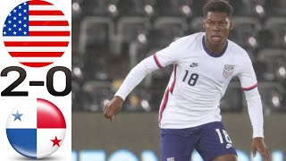 Estados Unidos vs 20 Panama Resumen Amistosos Internacionales 20242025 [upl. by Ettelra700]