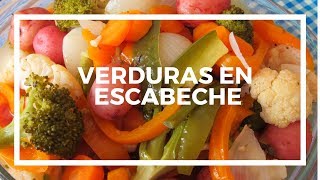 VERDURAS EN ESCABECHE  VERDURAS EN VINAGRE  LAS RECETAS DE MAMA [upl. by Hairehcaz33]