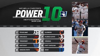 College baseball rankings Texas AampM on top in latest Power 10 [upl. by Serrano]