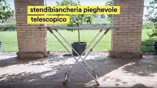 Stendibiancheria pieghevole telescopico [upl. by Llerat]