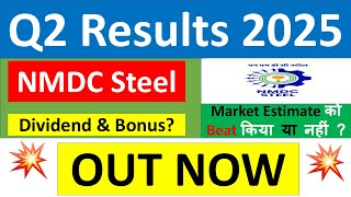 NMDC STEEL Q2 results 2025  NMDC STEEL results today  NMDC STEEL Share News  NMDC STEEL Share [upl. by Mellman]