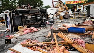 Houston Rocked by Severe Storm with 100 MPH Winds [upl. by Gregoire]