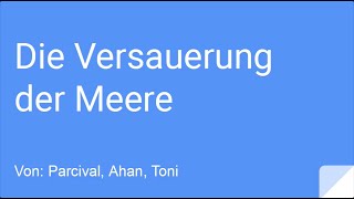 Schülervideo Versauerung der Meere durch steigende CO2Konzentration [upl. by Jamila804]