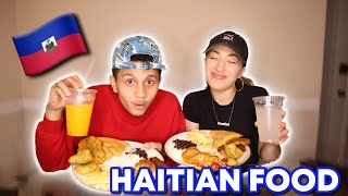 FIRST TIME TRYING HAITIAN FOOD  HAITIAN FOOD MUKBANG [upl. by Merrilee]