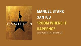 quotRoom Where It Happensquot Hamilton And Peggy Tour  Manuel Stark Santos [upl. by Eibob]