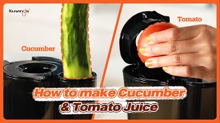 Kuvings Whole Slow Juicer REVO830  How to Make Cucumber amp Tomato Juice🥒🍅 [upl. by Rases286]