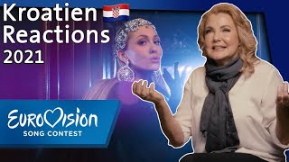 Albina  quotTickTockquot  Kroatien  Reactions  Eurovision Song Contest  NDR [upl. by Lizabeth]